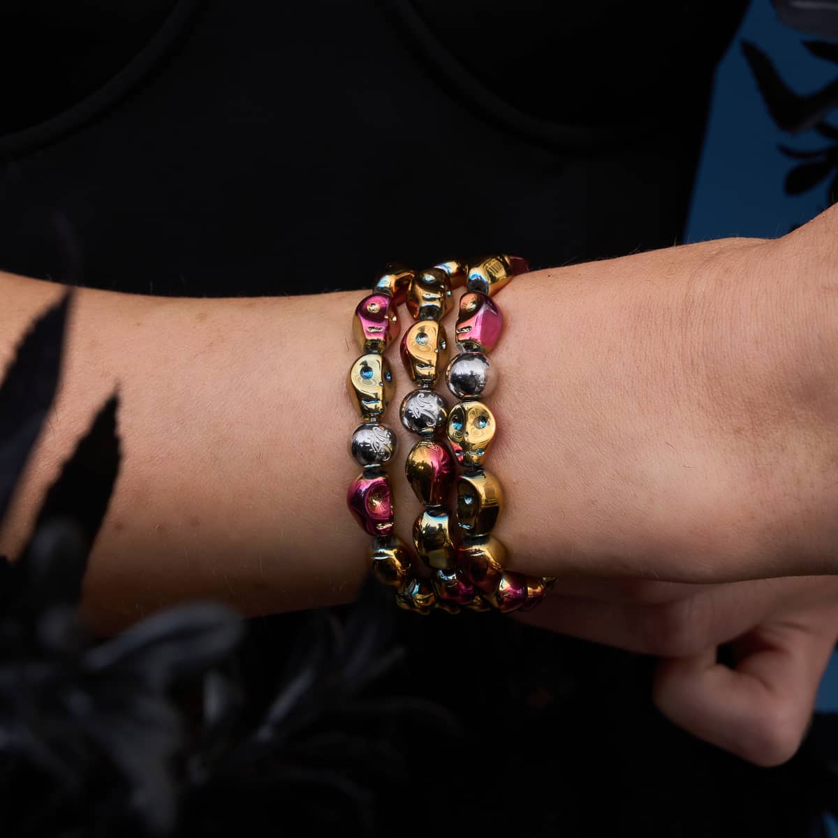 Verbrannter Schnitter | Totenkopfarmband